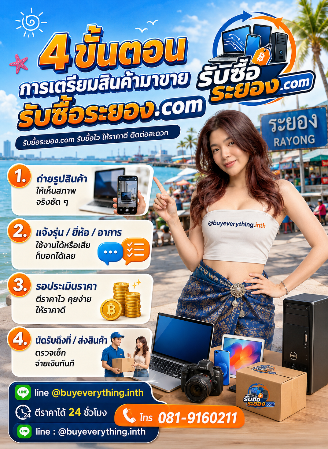 4 ขั้นตอนการเตรียมสินค้ามาขาย รับซื้อระยอง.com